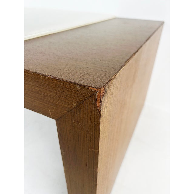 Late 20th Century Contemporary Modern Artefacto Leather and Wood Bench For Sale In Miami - Image 6 of 7