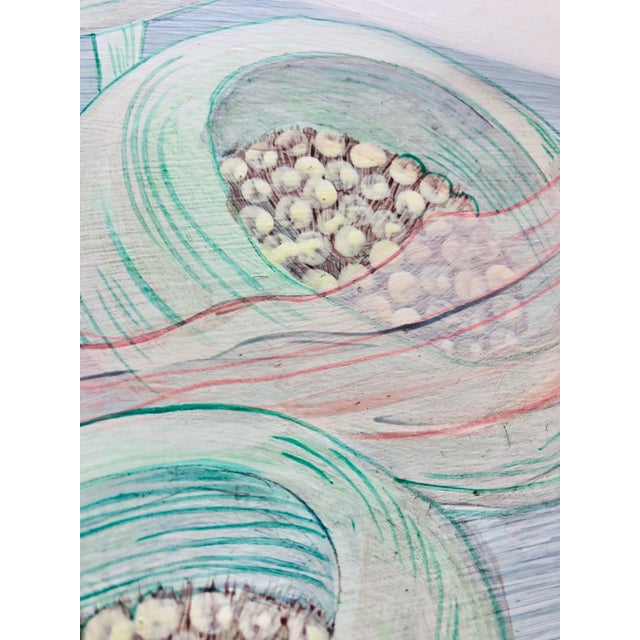 "An Octopus's Garden and Don't be Jelly" Contemporary Jellyfish and Octopus Acrylic Diptych Paintings by Allison Cosmo - a Pair s For Sale - Image 9 of 10