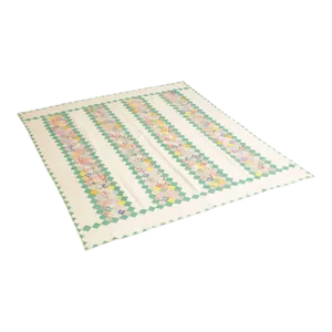 1940s Mennonite or Amish Patchwork 'Sawtooth' Bars Quilt