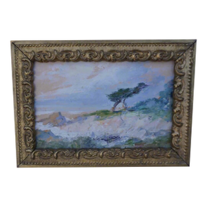 The Ostrich Tree on Trail Drive c.1926 by Helen Cheney Brown, Oil on Board, Framed