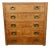 Vintage Campaign Pine Chest of Drawers, 1960 For Sale