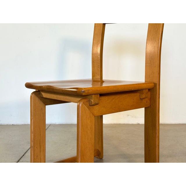 Vintage Oak Dining Chairs, 1980s, Set of 4 For Sale - Image 13 of 16
