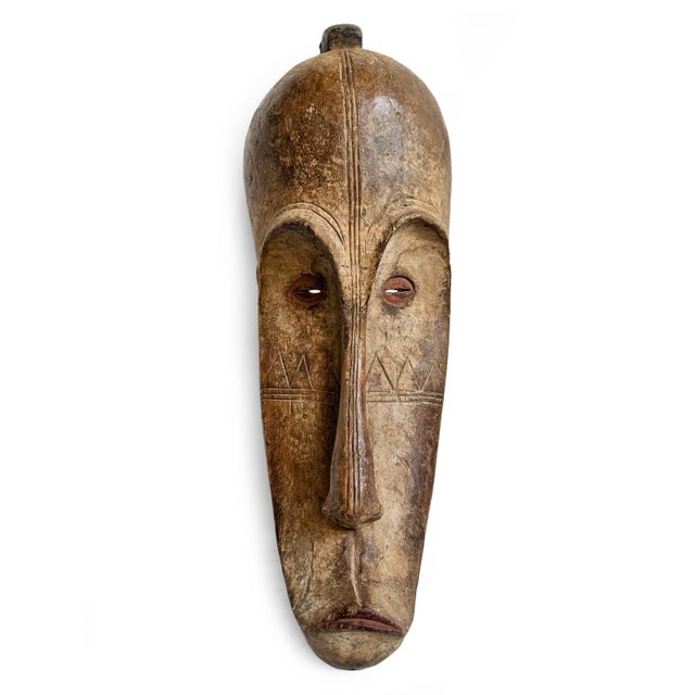 Antique Ngil Fang Tribal Gabon Mask on Stand For Sale - Image 13 of 17
