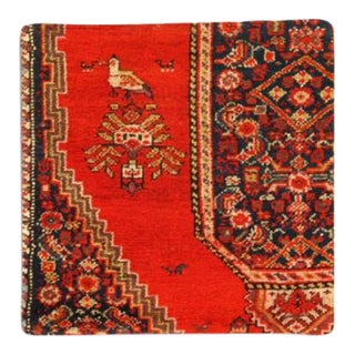 Vintage Hand Knotted Farahan Rug K71 Pillow 20" For Sale