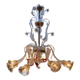 Zanchi Murano - 8 - Light Venetian Chandelier For Sale