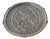 Oval Serving Tray in Silver, 1960s For Sale