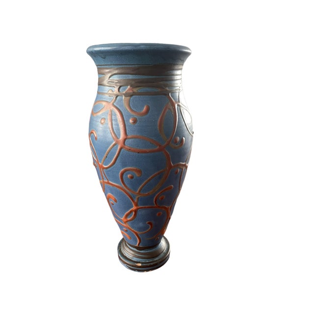 Kähler Keramik 1930s Tall Herman A. Kähler (Hak) Vase, Made in Denmark For Sale - Image 4 of 9