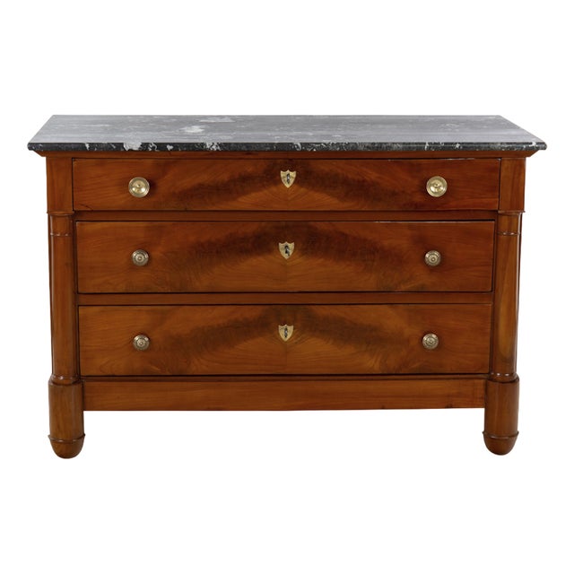 Empire Marble Chest of Drawers, 1800s For Sale