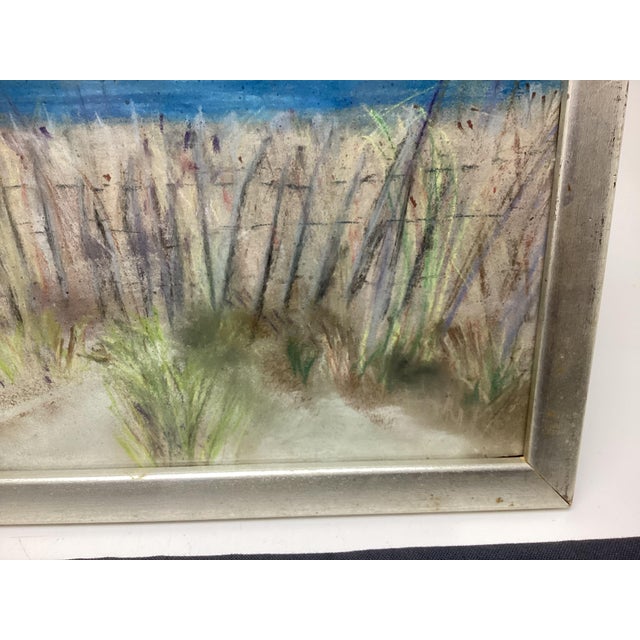 1970s Beautiful Seascape Pastel Framed No Signiture For Sale In New York - Image 6 of 7