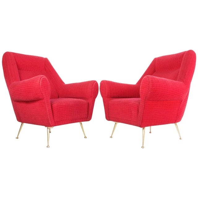 Set of Mid-Century Armchairs by Gigi Radice for Minotti, Italy, 1950s For Sale - Image 12 of 12