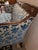 Handsome Hand Carved 19th C. Sheridan Settee or Sofa Upolstered in Designer Silk Cut Velvet For Sale In Philadelphia - Image 6 of 7