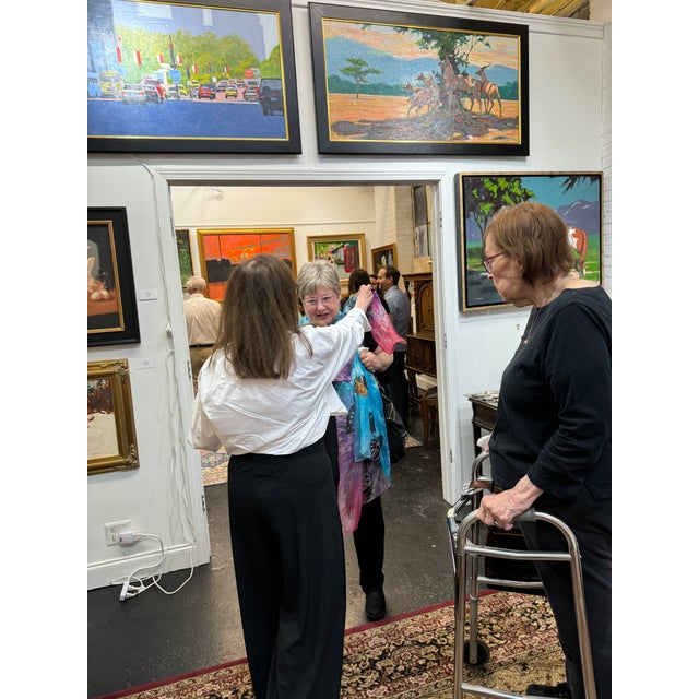 Textile "Lions!!! Scourge of the Greater Kudo" George T. Chakos Fine Art For Sale - Image 7 of 8