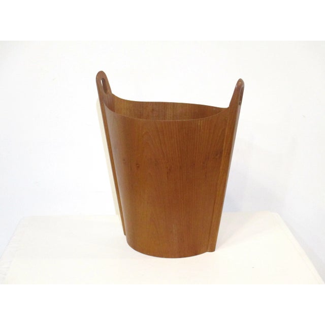 Mid 20th Century Teak Waste Basket by Einar Barnes for p.s. Heggen Norway For Sale - Image 5 of 11