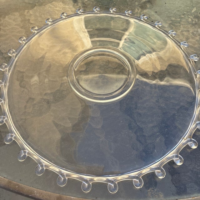 Mid Century Heisey Lariat Pattern Cake Platter. Heist was a very high end glass that has a timeless appeal and goes with...