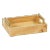 Dubbo Burl Wood Rectangular Tray with Gold Handles, 9.5" x 5.5" For Sale