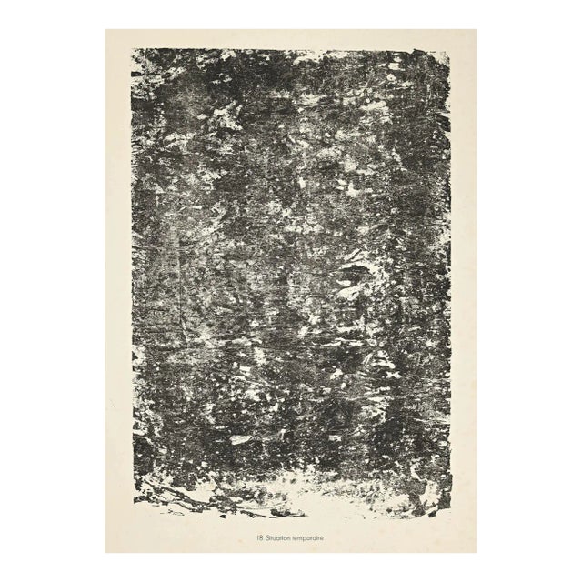 Jean Dubuffet, Temporary Location, Original Lithograph, 1959 For Sale