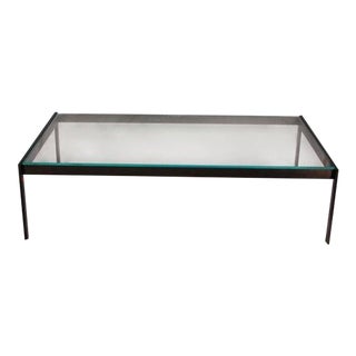 Holly Hunt Lugano Linden Brass Cocktail Table For Sale