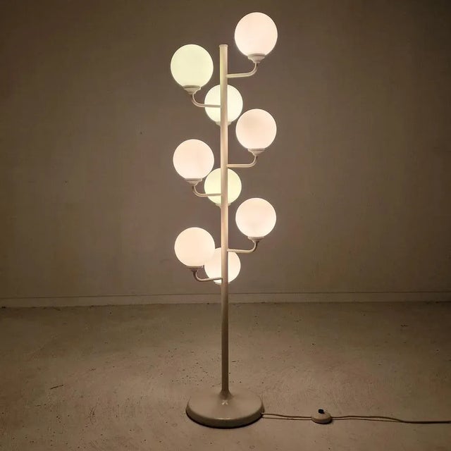Mid-Century Modern Italian Space Age Glass Floor Lamp from Kaiser Idell / Kaiser Leuchten, 1980s For Sale - Image 3 of 11