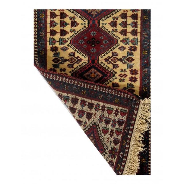 The pile used in Yalameh rugs is very fine, particularly in comparison to other tribal designs, using soft wool based on a...