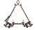 Traditional Mid 20th Century Suspended 8-Light Iron Chandelier For Sale - Image 3 of 9