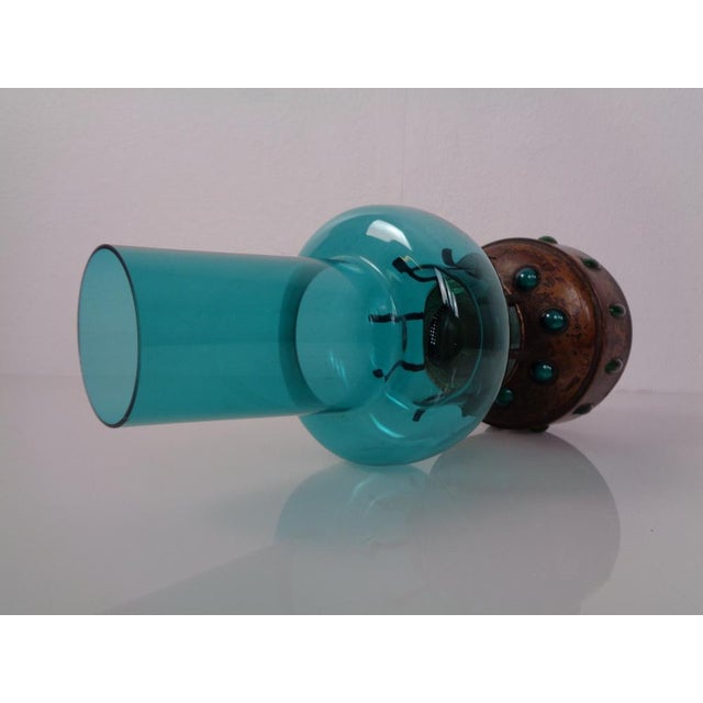 Copper Dutch Copper and Glass Oil Lamp by Nanny Still for Raak, 1960s For Sale - Image 8 of 18