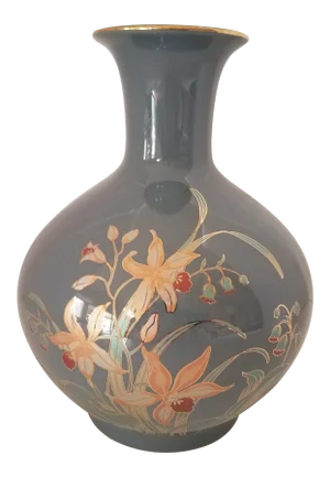 Vintage Japanese Porcelain Floral Vase