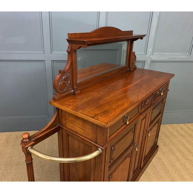 Walnut Hall Cupboard from Shoolbred & Co., 1890 For Sale - Image 10 of 18