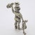 Vintage Italian Handmade Genuine Silver Italian Chef with Chicken Figurine, 1980s For Sale - Image 4 of 12