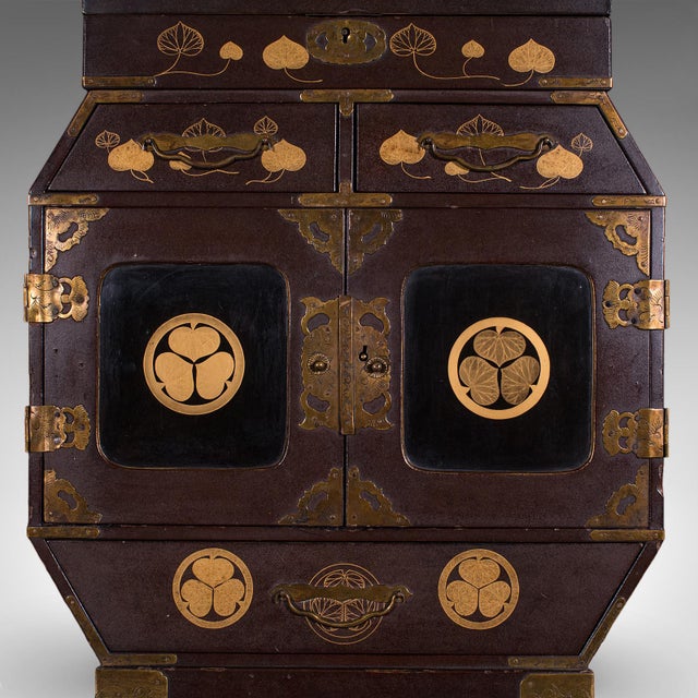 Antique Meiji Table Box, Japanese, Lacquered, Loose Leaf Tea Case, Victorian For Sale - Image 11 of 12
