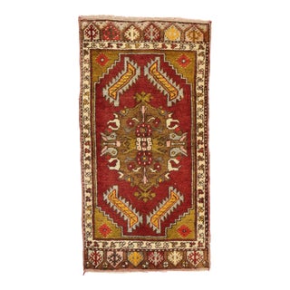 Vintage Turkish Yastik Rug - 01'05 X 02'09 For Sale