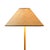 Keria Natural Vegan Leather and Raffia Designer Floor Lamp For Sale - Image 4 of 8