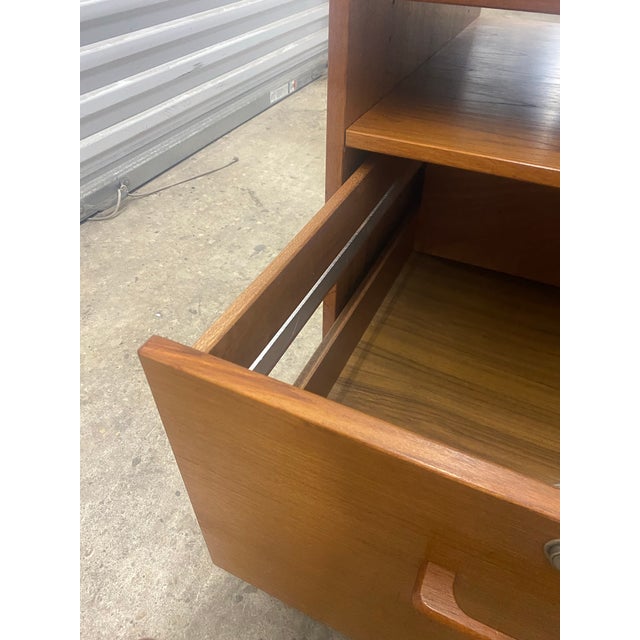 1980s Danish Teak Veneer File Cabinet. For Sale - Image 9 of 11