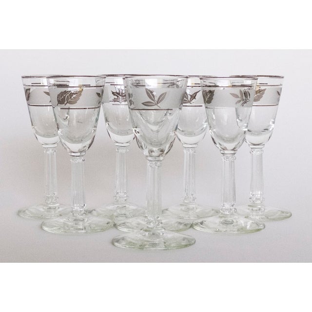 Libbey Silver Leaf Cordial Glasses Set of 8 Chairish