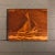 1950s 1950’s Vintage Original Marquetry Inlaid Wood Sailboat Picture For Sale - Image 5 of 5
