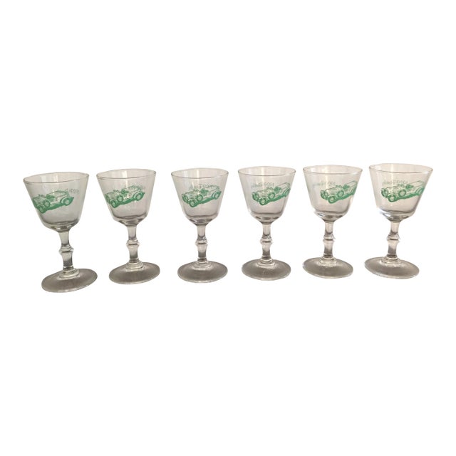 Vintage 1929 Bentley Goblets- Set of 6 For Sale