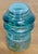 Vintage Hemingray No. 9 Aqua or Teal Glass Insulator For Sale - Image 9 of 10
