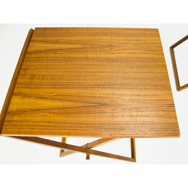 Illum Wikkelso Teak Folding Tables Set For Sale - Image 10 of 13