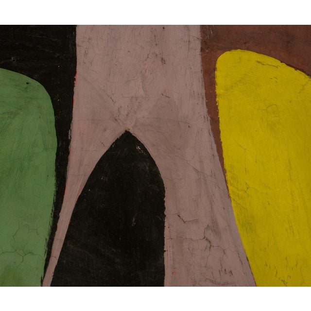 Abstract r.w. Smith Abstract Composition Oil on Board For Sale - Image 3 of 7