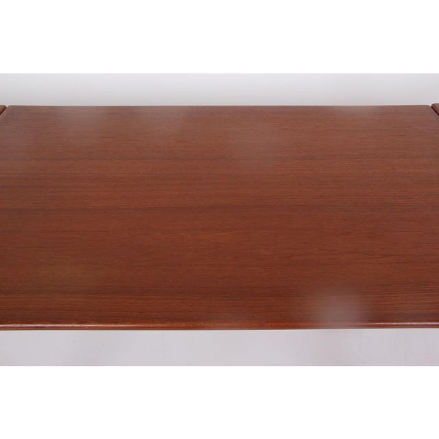 Danish Teak Dining Table with Extension Leaf, 1960s For Sale - Image 9 of 12