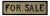 Large Vintage "For Sale" Sign Hand Painted on Sheet Metal, Early 20th Century For Sale