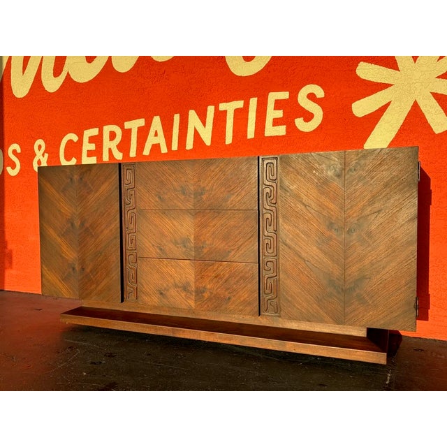 Mid-Century Modern Mid Century Tiki Brutalist Wall Unit For Sale - Image 3 of 12
