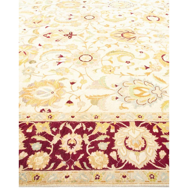 Mogul Collection Hand-Knotted Area Rug - Ivory 7' 10" x 10' 5" For Sale - Image 4 of 9