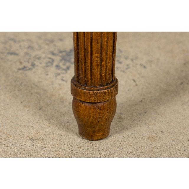 Late 19th Century French Louis XVI Style Dining Chairs in Tan Leather, Set of 6 For Sale - Image 13 of 18