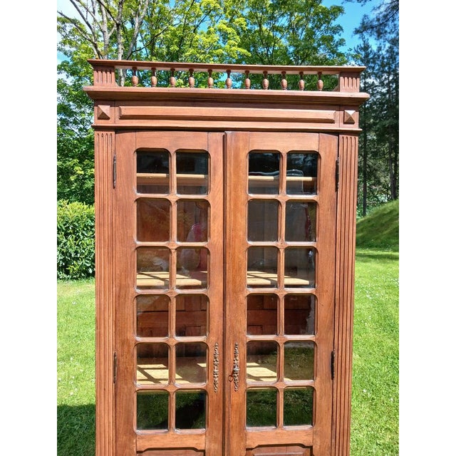 Antique Fir Bookcase, 1900 For Sale - Image 6 of 7