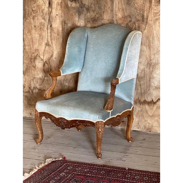 Large Louis XV Style Bergère Armchairs, 19th Century, Set of 2 For Sale - Image 10 of 12