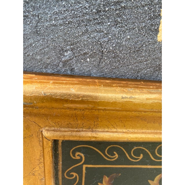 1970s Neoclassical Vintage Painted Wall Panels With Birds, Gilded Frames For Sale - Image 5 of 12