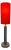 Vintage Dutch Table Lamp in Metal For Sale