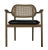 The Tolka chair features natural teak that forms into a circular structure complimented with a black leather seat for full...
