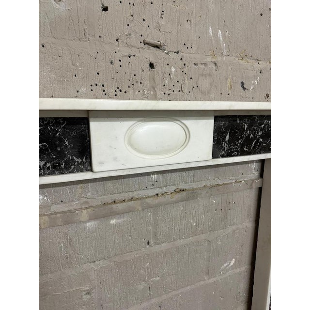 Early 19th Century Antique English Regency Marble Fireplace Mantel, 1820 For Sale - Image 5 of 9