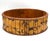 Vintage Burnt Bamboo Basket With Woven Rattan Base – Boho / Organic Modern / Tropical For Sale In Houston - Image 6 of 12